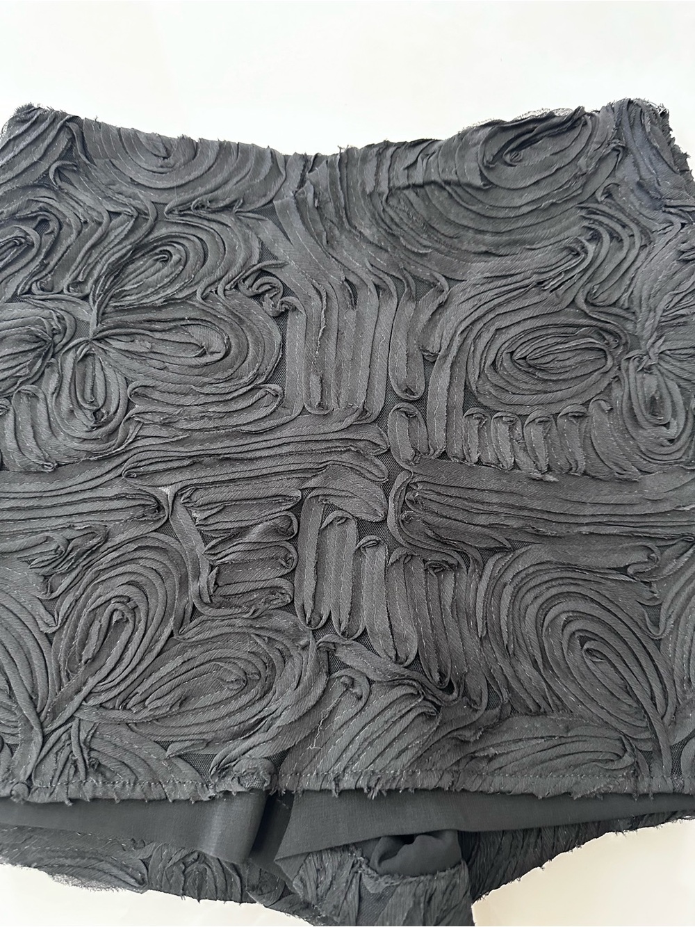Zara Black Textured Mini skort - Women